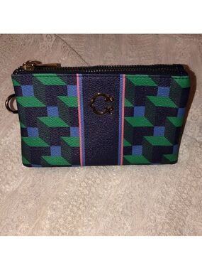 C. Wonder Small Double Zip Two Pocket Wallet